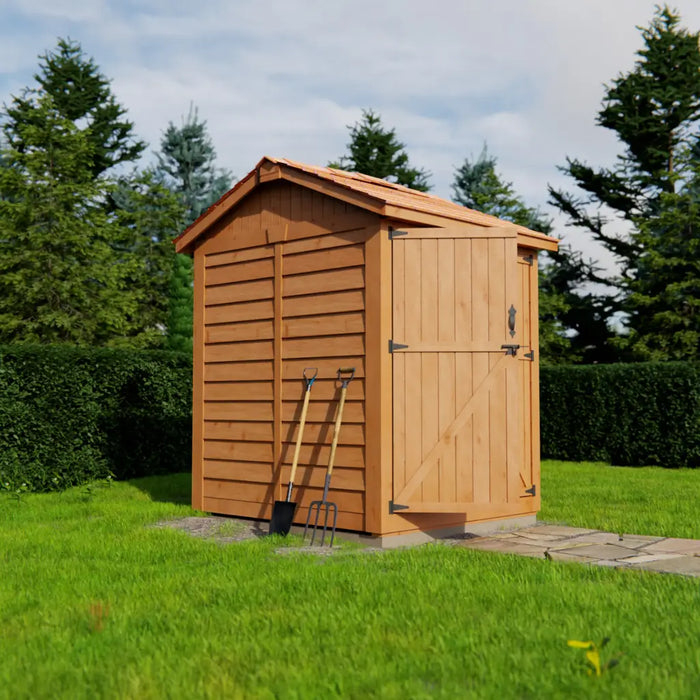 Outdoor Living Today - 6x6 Maximizer Wooden Storage Shed - Side