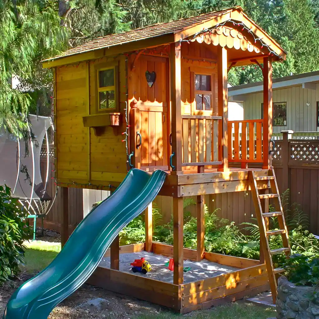 Outdoor Living Today 6x9 Sunflower Playhouse Sandbox