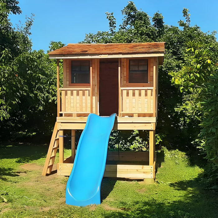 Outdoor Living Today 7x9 Cozy Cabin Playhouse Kit Sandbox