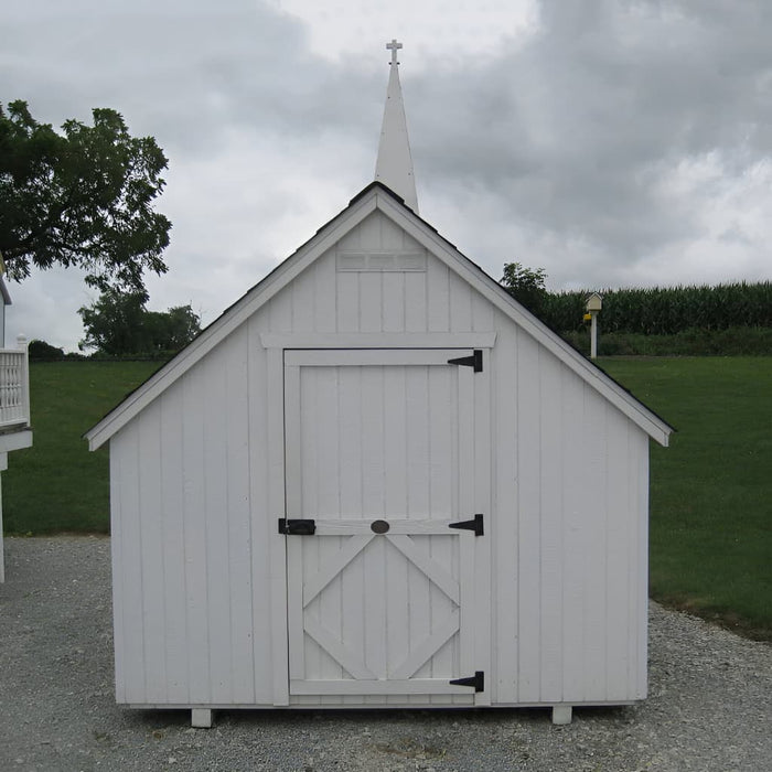 Little Cottage Company - Little Cottage Chapel Playhouse Kit - Back