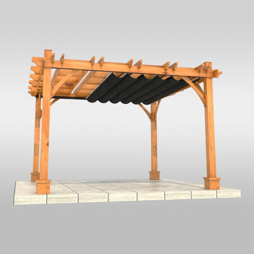 Outdoor Living Today 8×10 Pergola with Retractable Canopy - Isolated