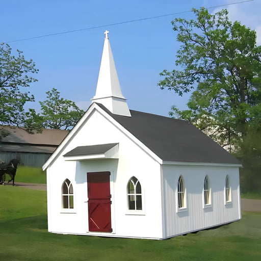 Little Cottage Company - Little Cottage Chapel Playhouse Kit - Front