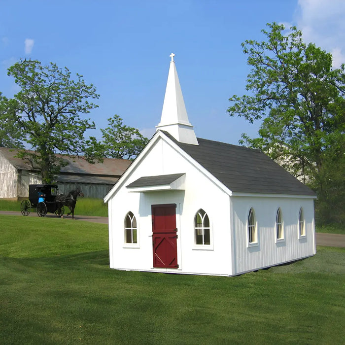 Little Cottage Company - 8x12 Little Cottage Chapel Playhouse Kit
