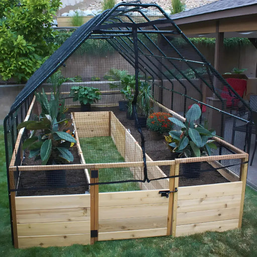 Outdoor Living Today - 8x16 Raised Garden Bed with Bird Netting Cover