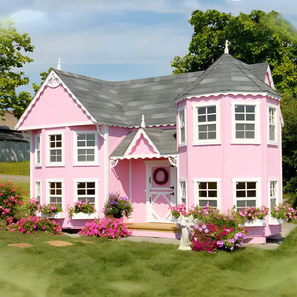 Sara's Victorian Mansion Playhouse Kit Little Cottage