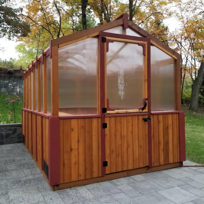 Outdoor Living Today - 8x8 Cedar Greenhouse - Fully Assembled