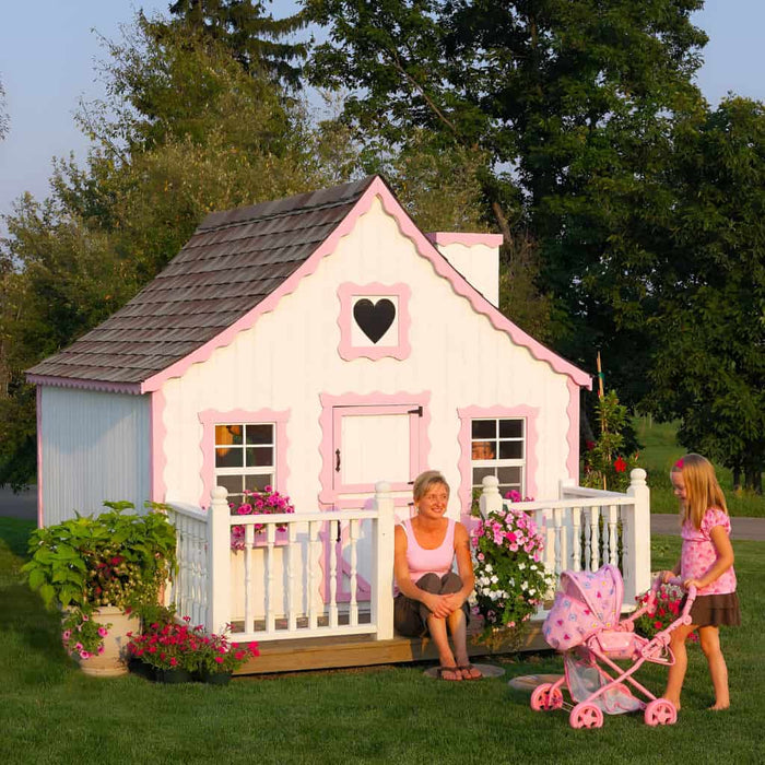 Little Cottage Company - The Gingerbread Cottage Playhouse Kit - 8x8