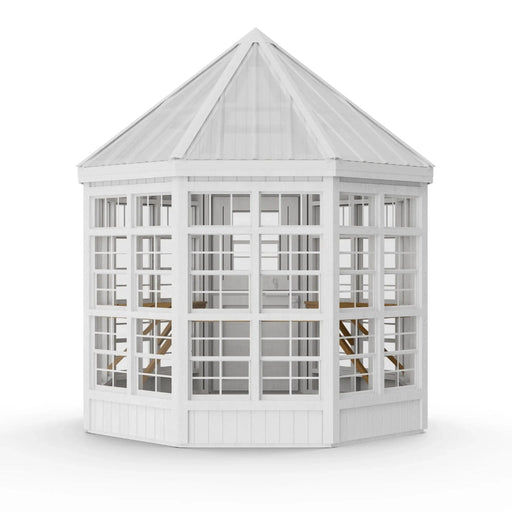 Little Cottage Company - 8x8 Octagon Greenhouse Kit - Back