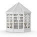 Little Cottage Company - 8x8 Octagon Greenhouse Kit - Back
