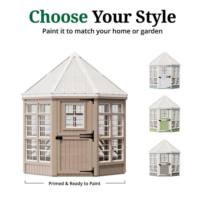 Little Cottage Co. 8x8 Octagon Greenhouse Kit