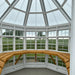 little cottage company 8x8 octagon greenhouse interior view