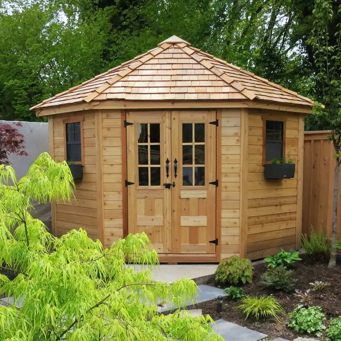 Outdoor Living Today 9x9 Penthouse Cedar Garden Shed Outdoor Living Today 9x9 Penthouse Cedar Garden Shed