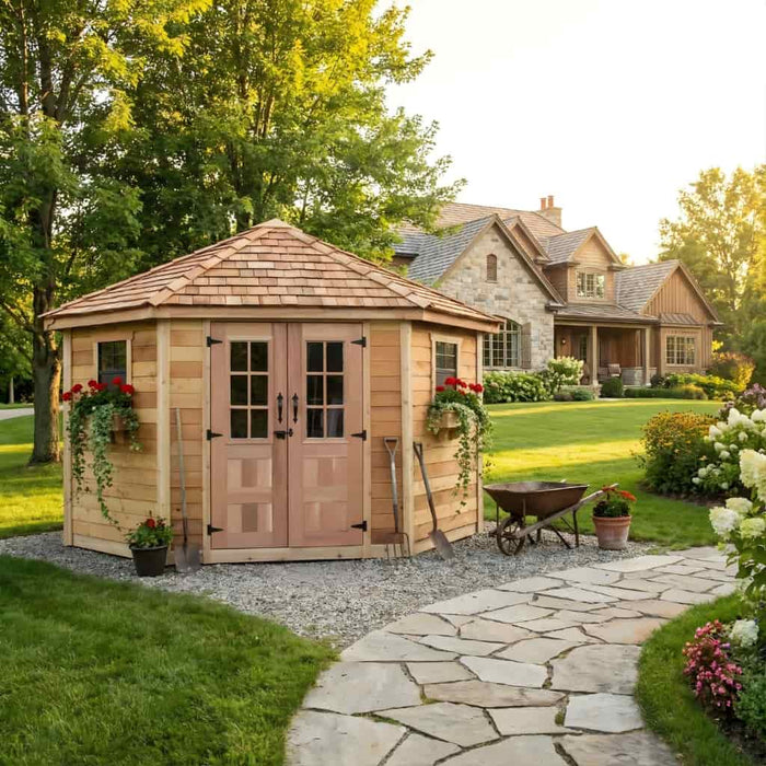 Outdoor Living Today 9x9 Penthouse Cedar Garden Shed