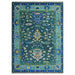Full view of the 5x7 rectangular Oushak rug