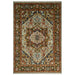 Blue and Brown Heriz Serapi rug in another rectangular full view
