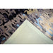 Modern Abstract Blue and Gray Hand Tufted Wool 5x8 Area Rug reverse backing detail
