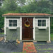 Cedarshed - Cabana Small Swimming Pool House - Painted Green