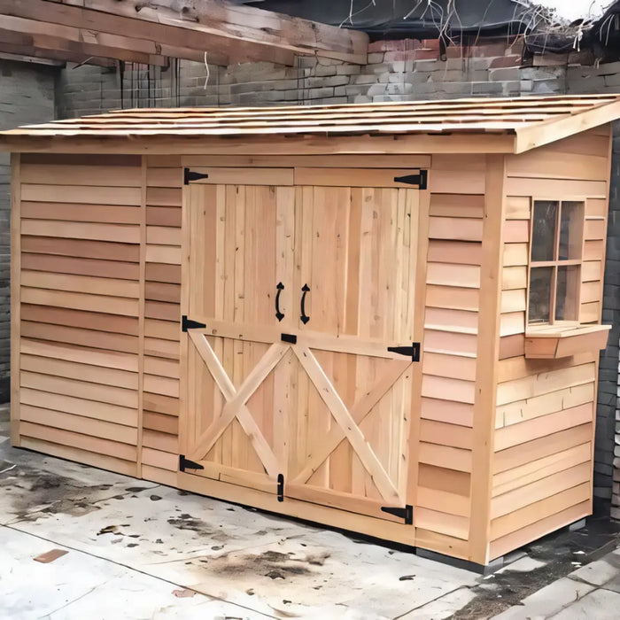 Cedarshed - 12x4 Lean To Bayside Storage Shed