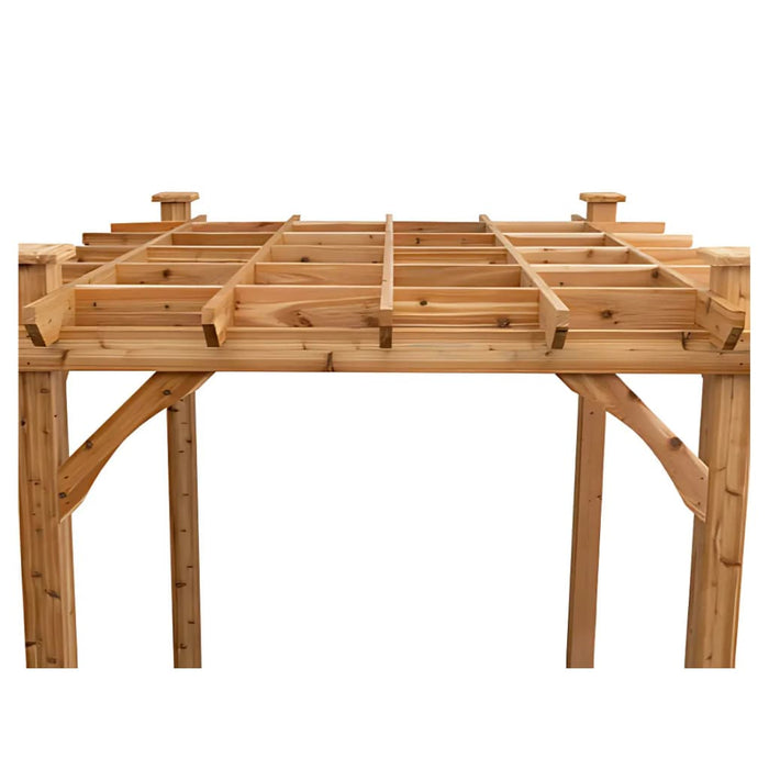 Cedarshed - 8x8- Mabel Pergola Shed Kit - Top View