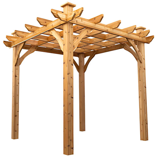 Cedarshed - 8x8 Mabel Pergola Shed - Overall 