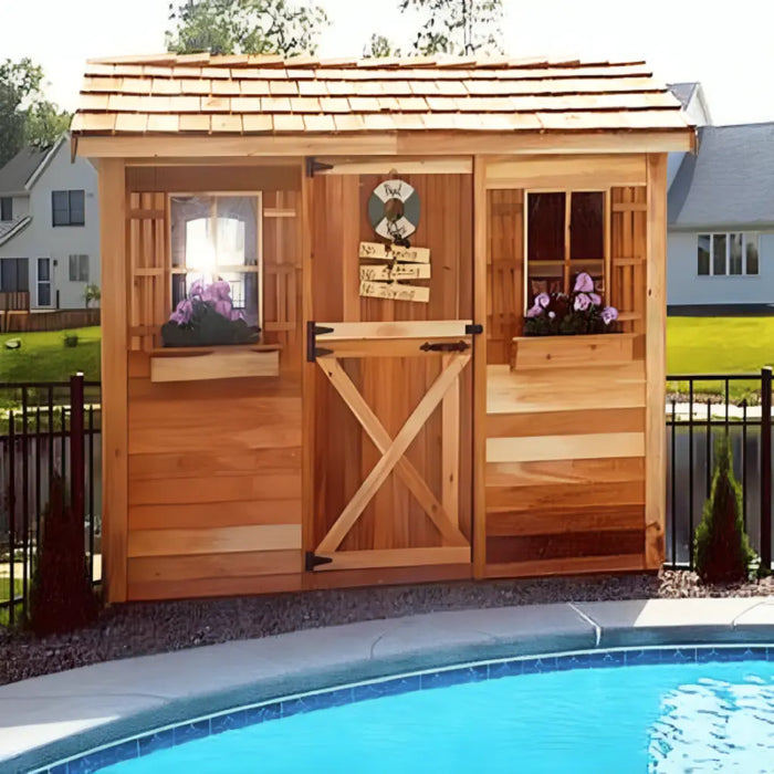 Cedarshed - Cabana Pool Shed - Full View