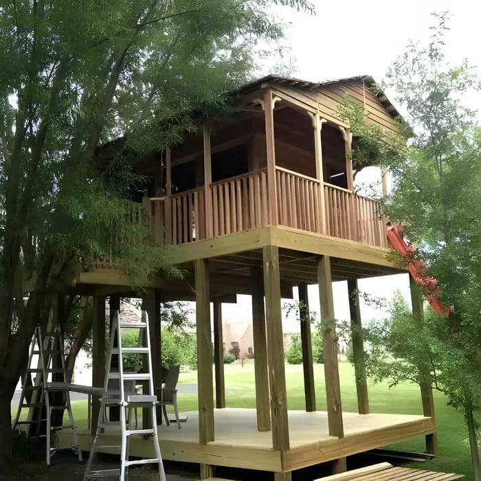 Cedarshed - Farmhouse Shed Kit - Built as a Treehouse