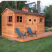 Cedarshed - Longhouse Gable Style Double Door Shed Kit - with Cupola