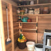 Cedarshed - Lean to Bayside Storage Shed - Interior