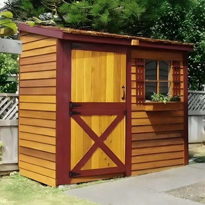 Cedarshed - Lean To Bayside Shed - Yellow