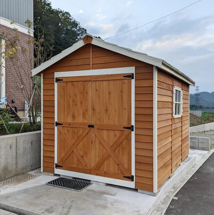 Cedarshed - Rancher Large Shed Kit and Storage Solution - on Concrete Slab and Footer
