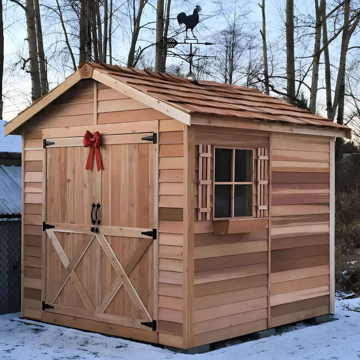 Cedarshed - Rancher Large Shed Kit and Storage Solution - in Winter