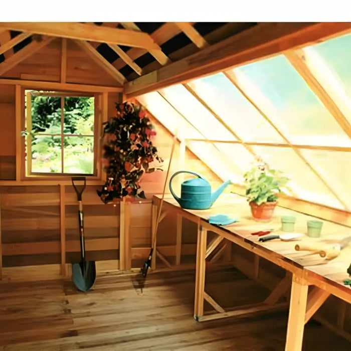 sun house for plants Cedarshed Sunhouse Western Red Cedar Greenhouse Sunhouse 8x8 with Cedar Roof Shingles