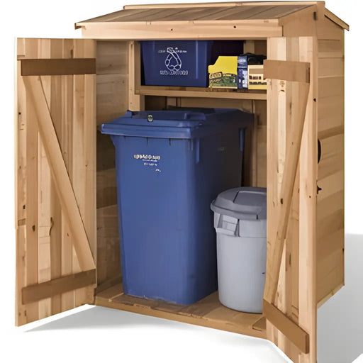 Cedarshed - DIY 4x4 Green Pod Wooden Garbage Can & Recycling Bin Shed Kits