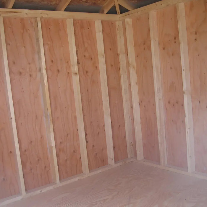 Little Cottage Company - Classic Five-Corner 10x10 Shed Kit - Interior
