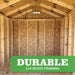 Little Cottage Company - Classic Gable Storage Shed Kit - Durable Wood Framing