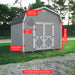 Little Cottage Company - Classic Gambrel Barn 6 Sidewall Kit - Parts Labeled