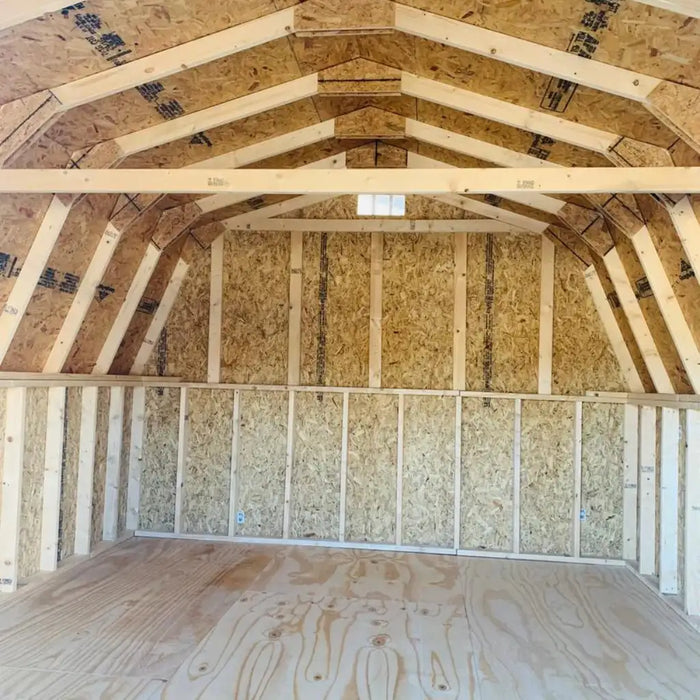 Little Cottage Company - Classic 4' Gambrel Barn Shed - Interior