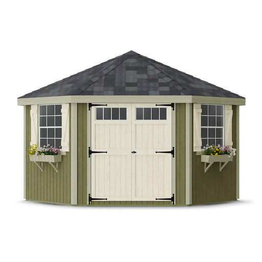 Little Cottage Company - 10x10 Colonial Five Corner Storage Shed Kit - Main