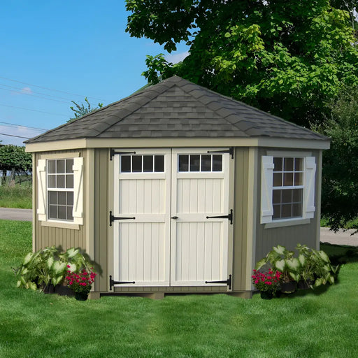 Little Cottage Company - 10x10 Colonial Five Corner Storage Shed Kit - Main