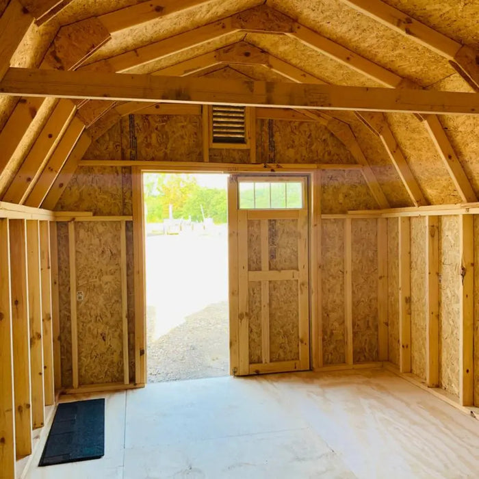 Little Cottage Company - Colonial Greenfield Shed Kit - Interior View of Door