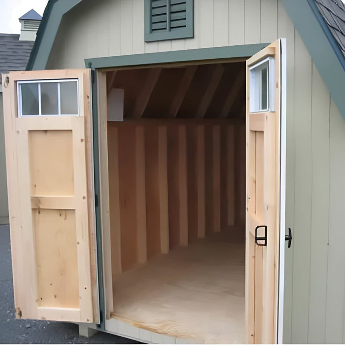 Little Cottage Company - Colonial Greenfield Shed Kit - Doors Open