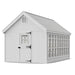 Little Cottage Co. 10x16 Colonial Gable Greenhouse exterior view
