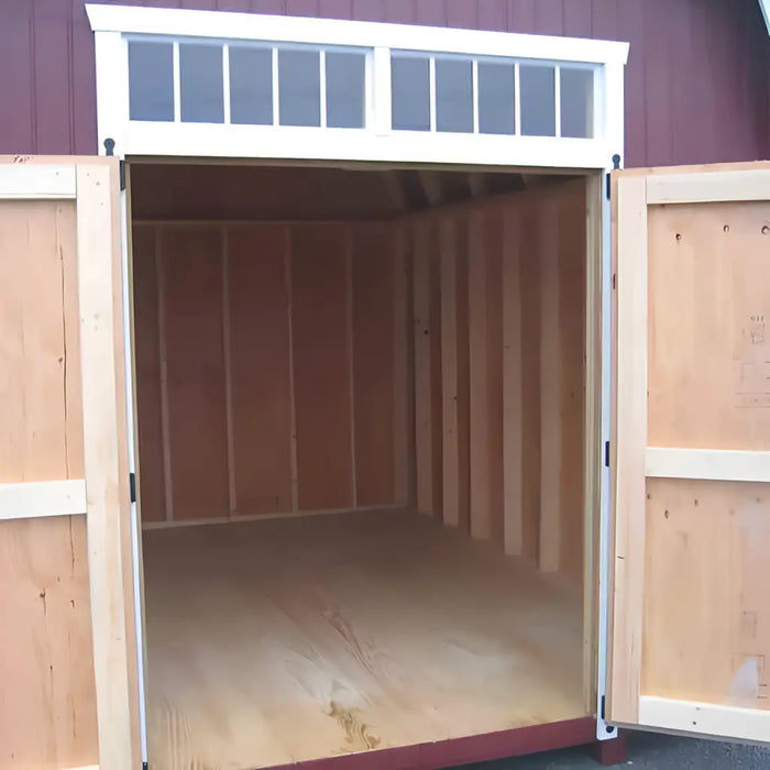 Little Cottage Company - Colonial Woodbury Barn Shed Kit - Doors Open