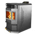 ComfortBilt - HP22-SS Black Pellet Stove Stainless Steel - Left