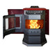ComfortBilt - HP22-SS Burgundy Pellet Stove Stainless Steel