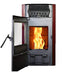 ComfortBilt - HP50S Burgundy Pellet Stove - Front