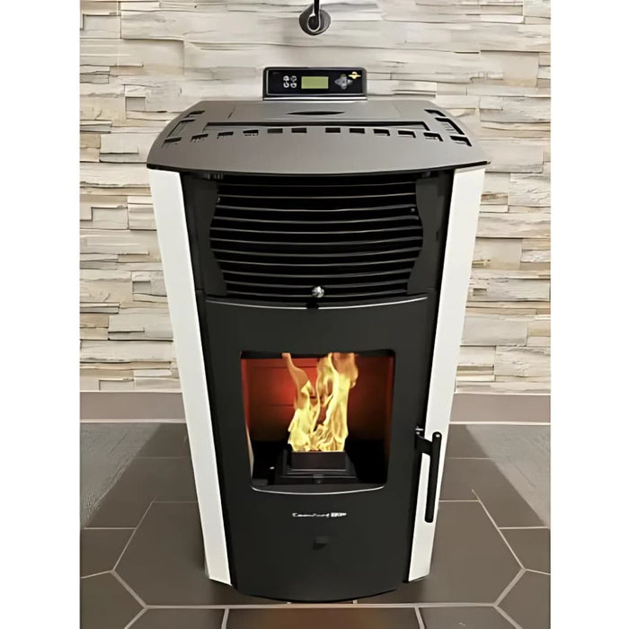ComfortBilt - HP50S Pellet Stove White - Top View