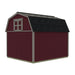 Craftsman's Cove 10x12 eave-door shed viewed from the opposite end