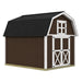 Best Barns Craftsman's Cove 10x12 shed with centered gable doors, front and side