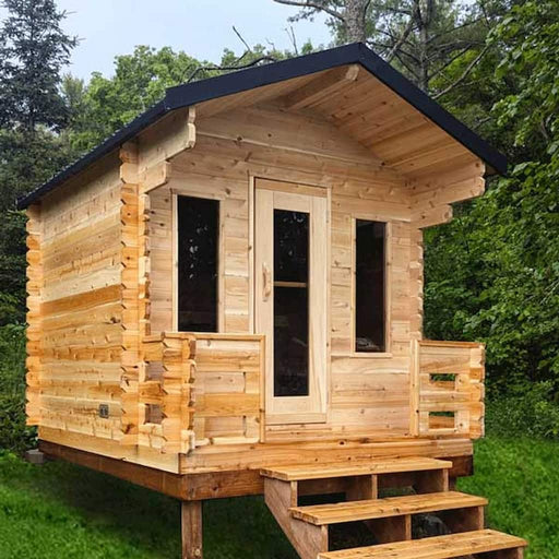 Dundalk - Canadian Timber Georgian Cabin Sauna with Porch - Overview